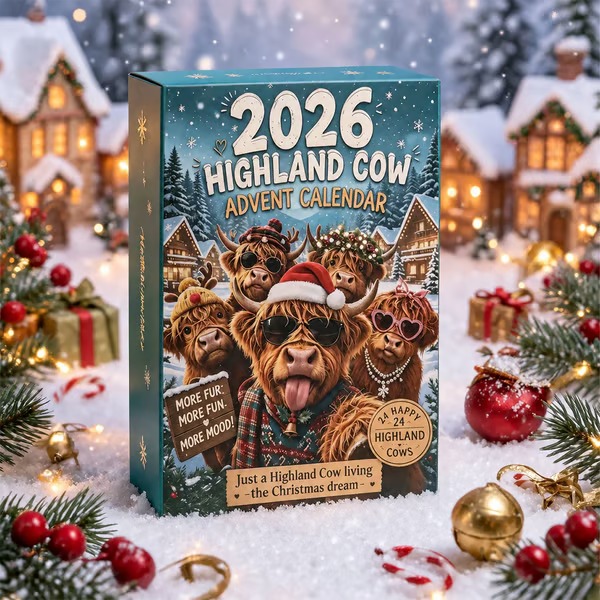 🐂🎁2026 Highland Cow Advent Calendar(📦Buy 2 Free Shipping)