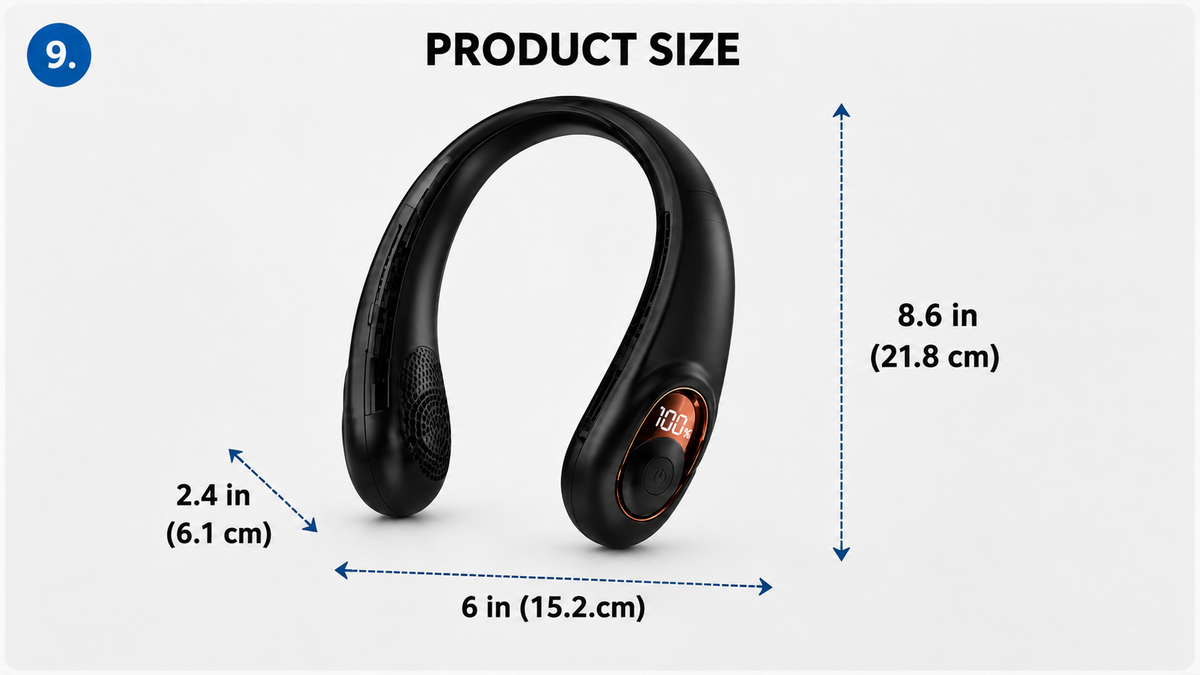 🔥Last Day 50% OFF - Upgraded Portable Neck Fan