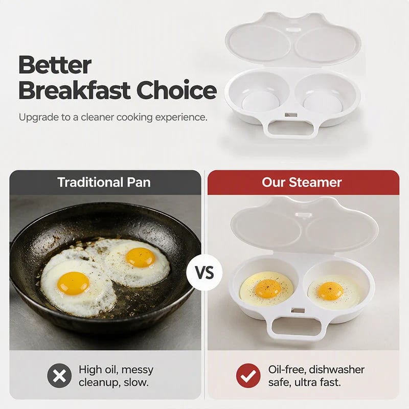 ⏰Last Day Buy 1 Get 1 Free🎁Microwave Egg Poacher🥚