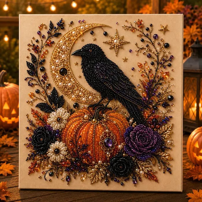 🔥Last Day 70% OFF - 👻3D Spooky Diamond Painting Halloween DIY Kit