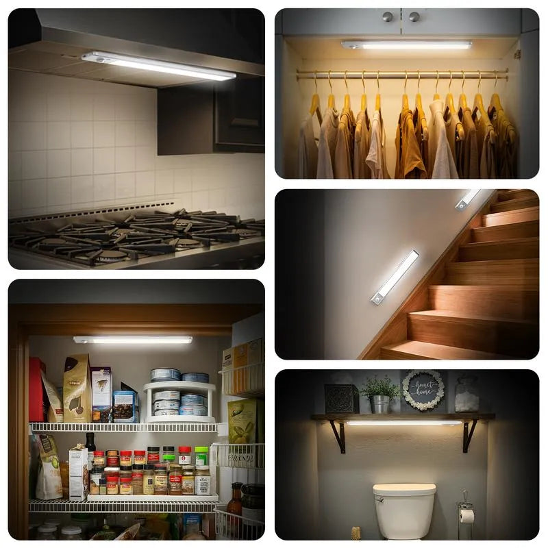 🔥Only $5.99 Last Day Promotion!💡Punch-free Smart Sensor Magnetic Rechargeable LED Lights✨