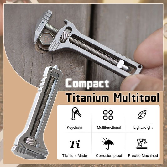 (🎄Early Christmas Sale - 49% OFF) Titanium Pocket Multitool – Compact EDC Gadget Gift for Men