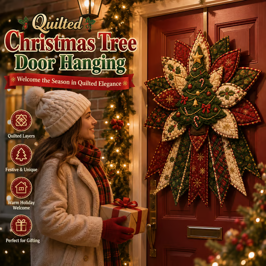 🎄Christmas Character Quilted Door Hanger Sewing Kit | Complete Kit with All Tools & Step-by-Step Guide Included 💕