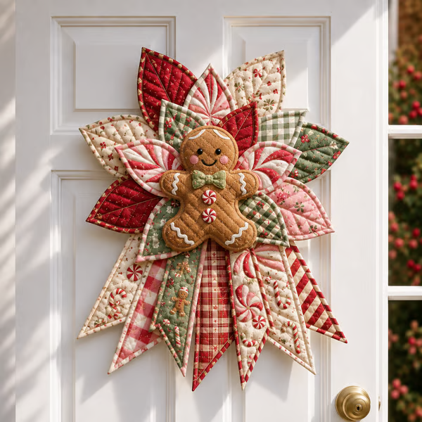 🎄Christmas Character Quilted Door Hanger Sewing Kit | Complete Kit with All Tools & Step-by-Step Guide Included 💕