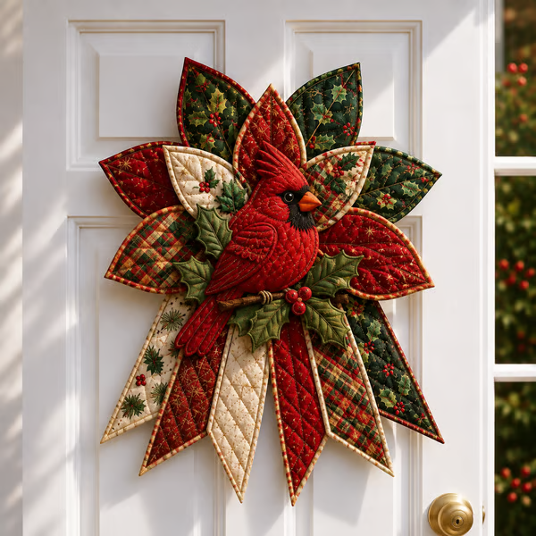 🎄Christmas Character Quilted Door Hanger Sewing Kit | Complete Kit with All Tools & Step-by-Step Guide Included 💕
