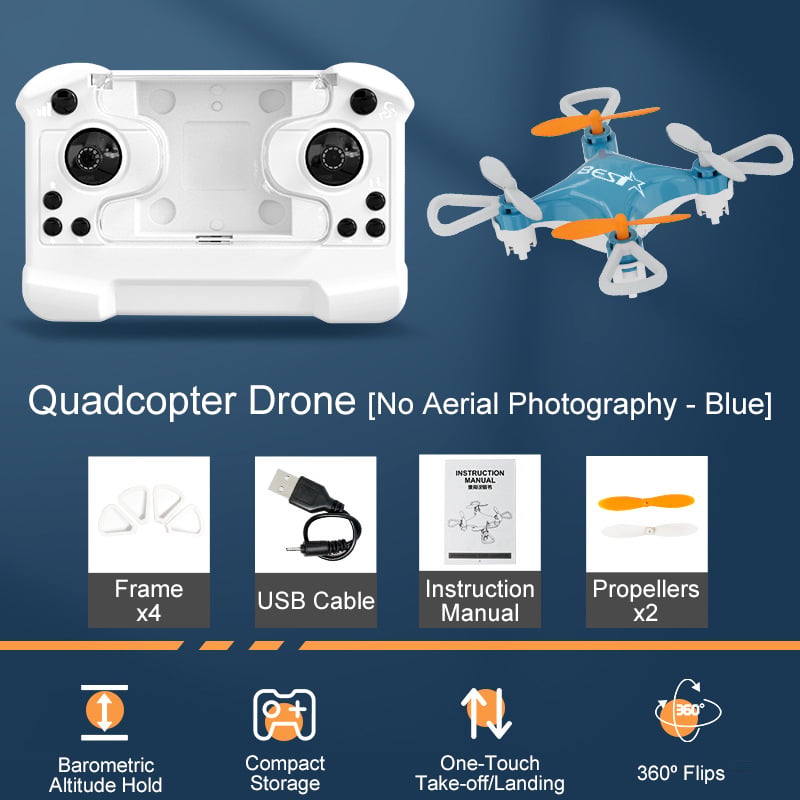 (🌲Early Christmas Sale- 49% OFF) All-Ages Mini Drone with Easy Stunt Flights & 360° Tricks - Perfect Beginner-Friendly Flyer!