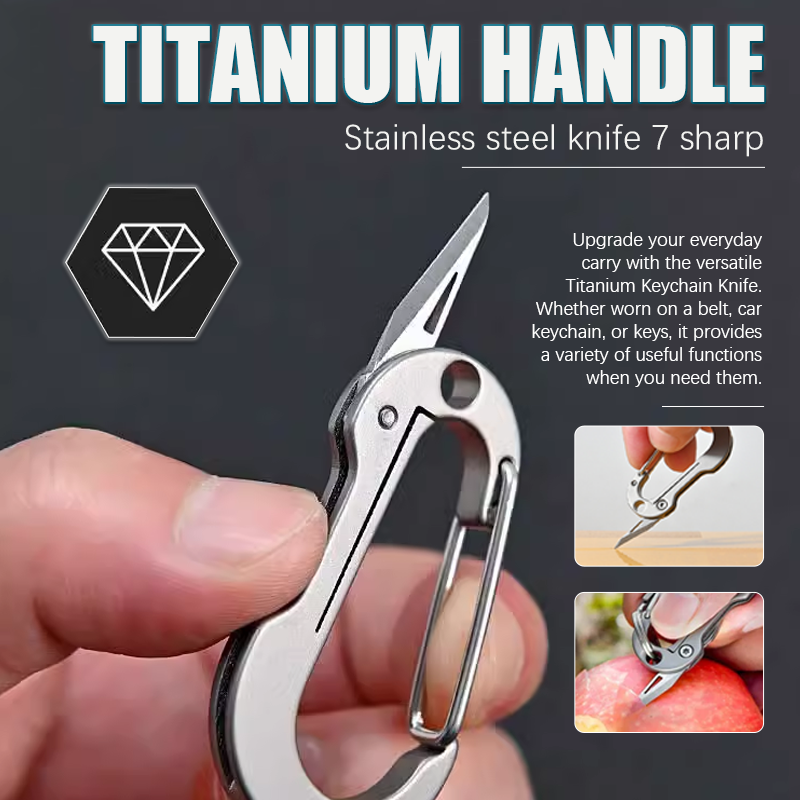(🔥Christmas Hot Sale- 49% OFF) Multifunctional Titanium Alloy Keychain