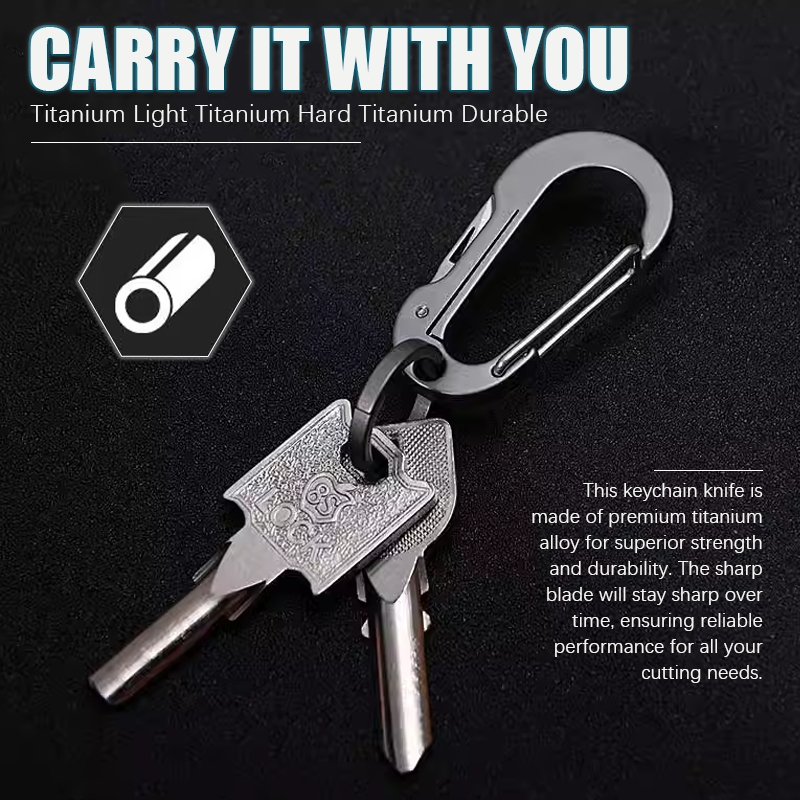 (🔥Christmas Hot Sale- 49% OFF) Multifunctional Titanium Alloy Keychain