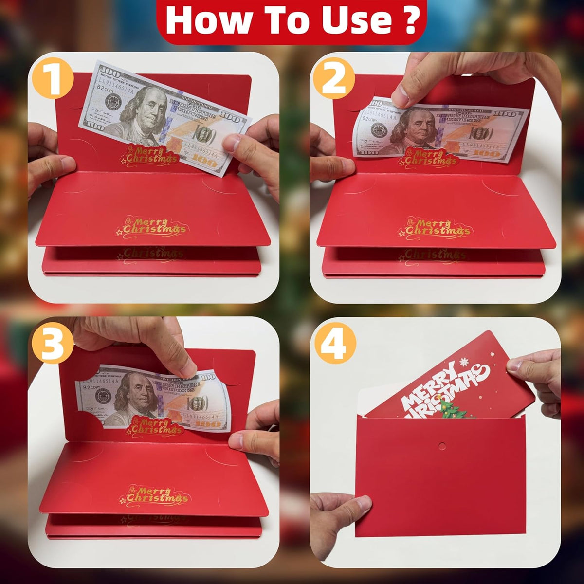 🏆Flash Sale⚡ 50K+ SOLD! Almost Gone-🎅💸Christmas Cash Gift Envelope