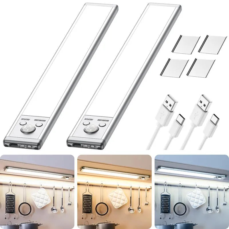 🔥Only $5.99 Last Day Promotion!💡Punch-free Smart Sensor Magnetic Rechargeable LED Lights✨
