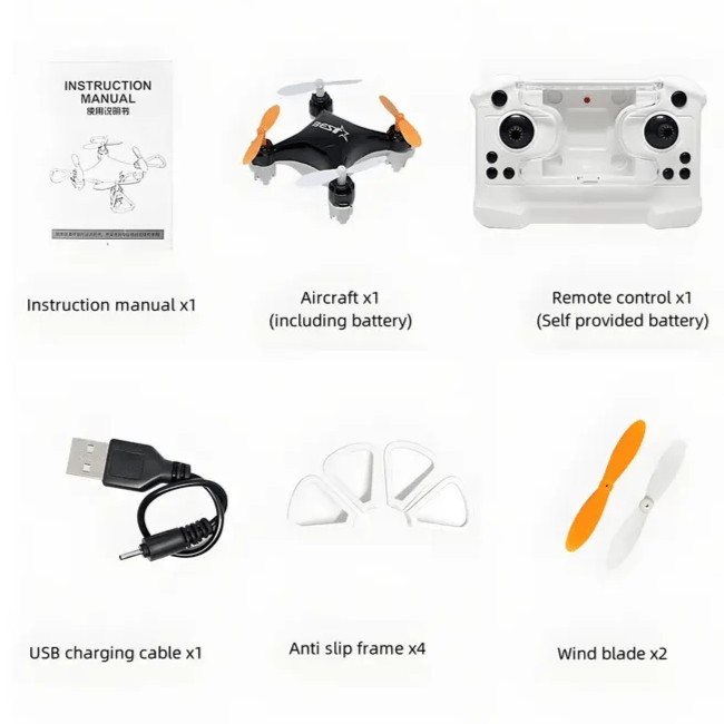 (🌲Early Christmas Sale- 49% OFF) All-Ages Mini Drone with Easy Stunt Flights & 360° Tricks - Perfect Beginner-Friendly Flyer!