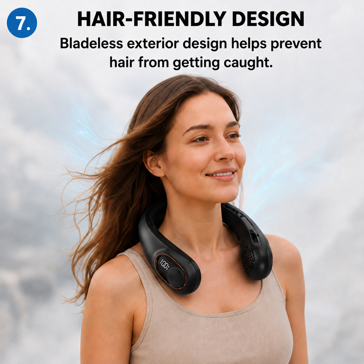 🔥Last Day 50% OFF - Upgraded Portable Neck Fan