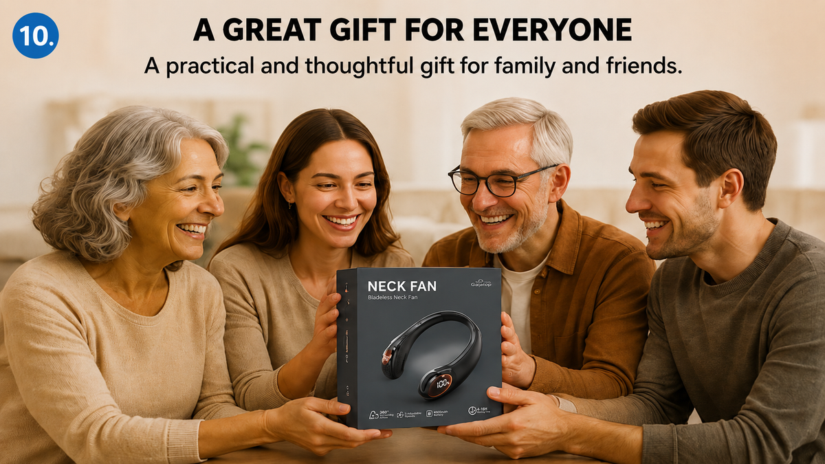 🔥Last Day 50% OFF - Upgraded Portable Neck Fan