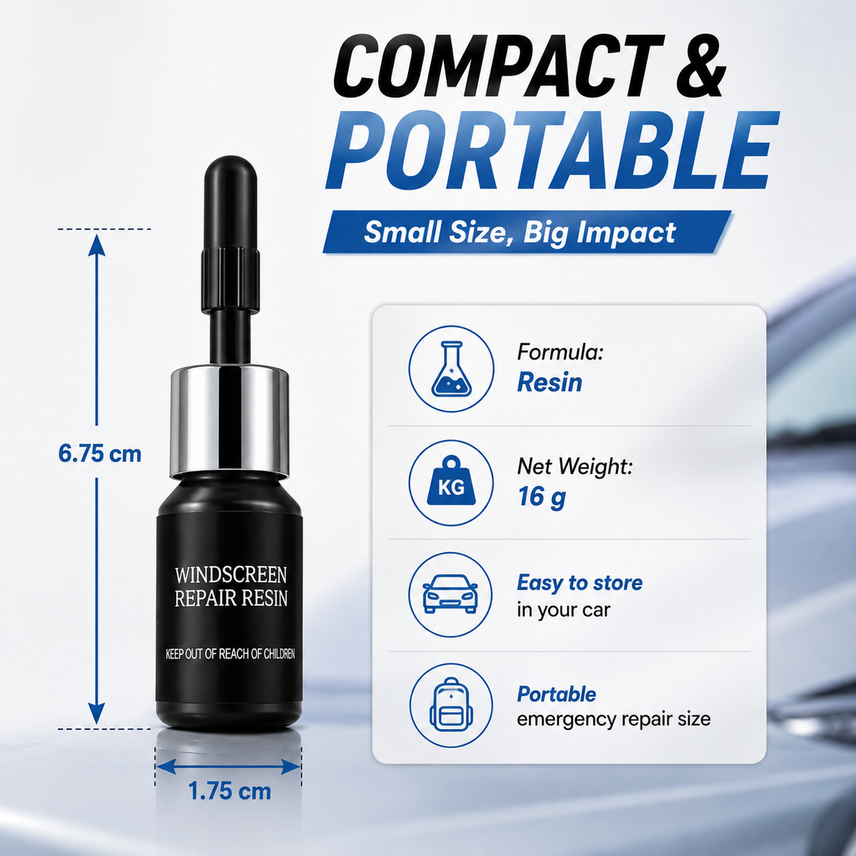 🔥LAST DAY 49% OFF - Cracks Gone Glass Repair Kit (New Formula)