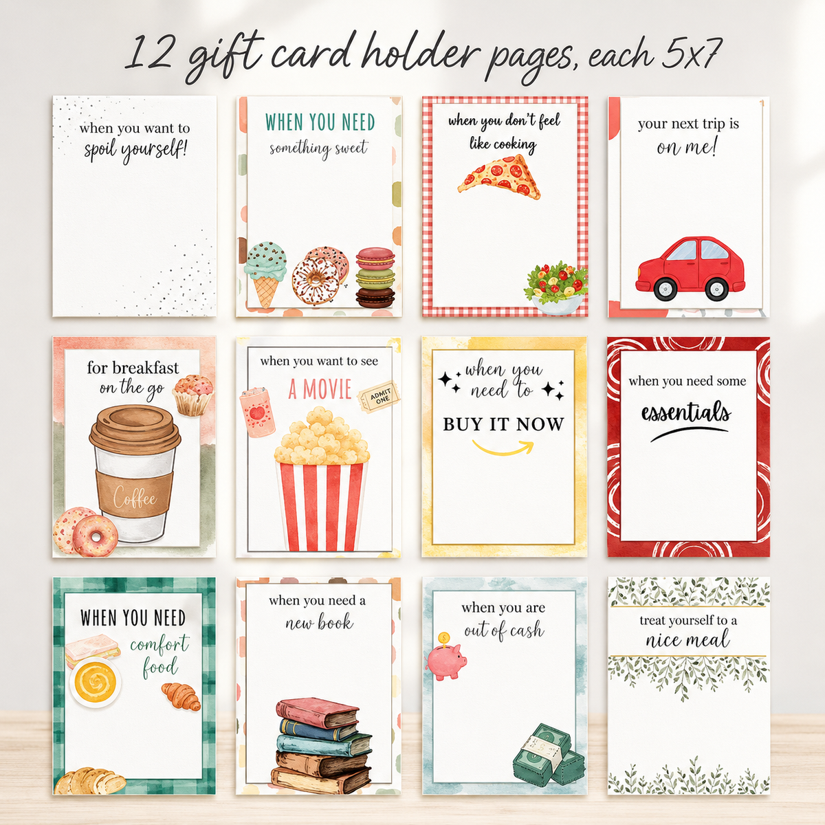 Christmas Gift Card Book – 12 Little Surprises in One Thoughtful Gift