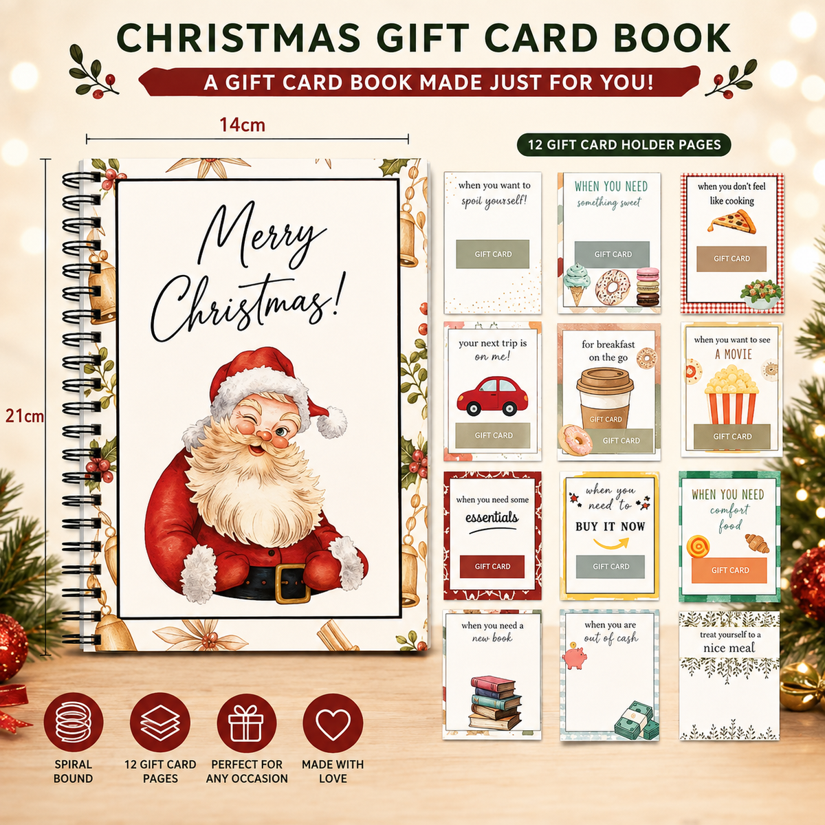 Christmas Gift Card Book – 12 Little Surprises in One Thoughtful Gift