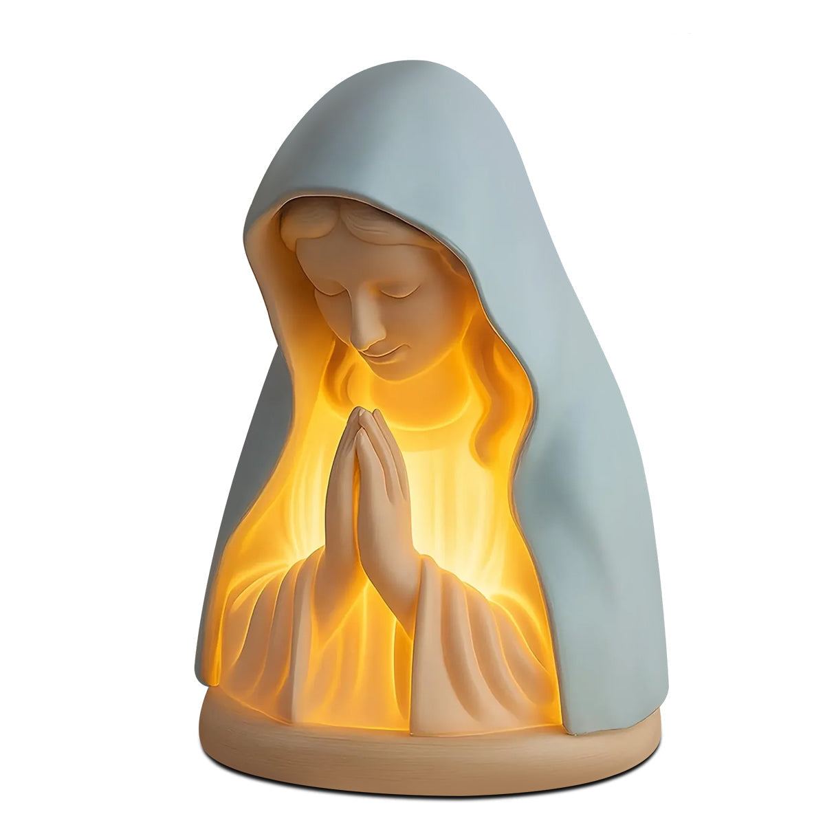 🕊️ Catholic Gifts for Women – Handmade Resin Virgin Mary Night Light, A Peaceful Reminder of Faith