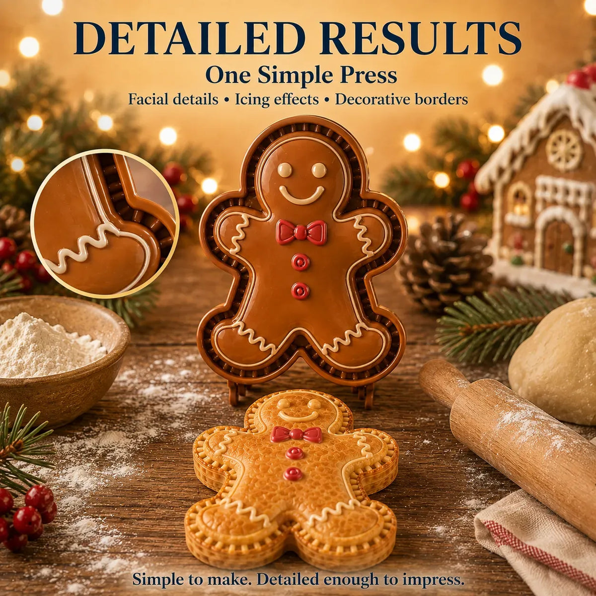 🎄Only $4.99 Last Day Promotion!🍪Christmas Baking Moulds – 9 Festive Designs 🎄