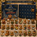 🎄Christmas Sale 49％ OFF🐮 24 Days of Highland Cow Advent Calendar