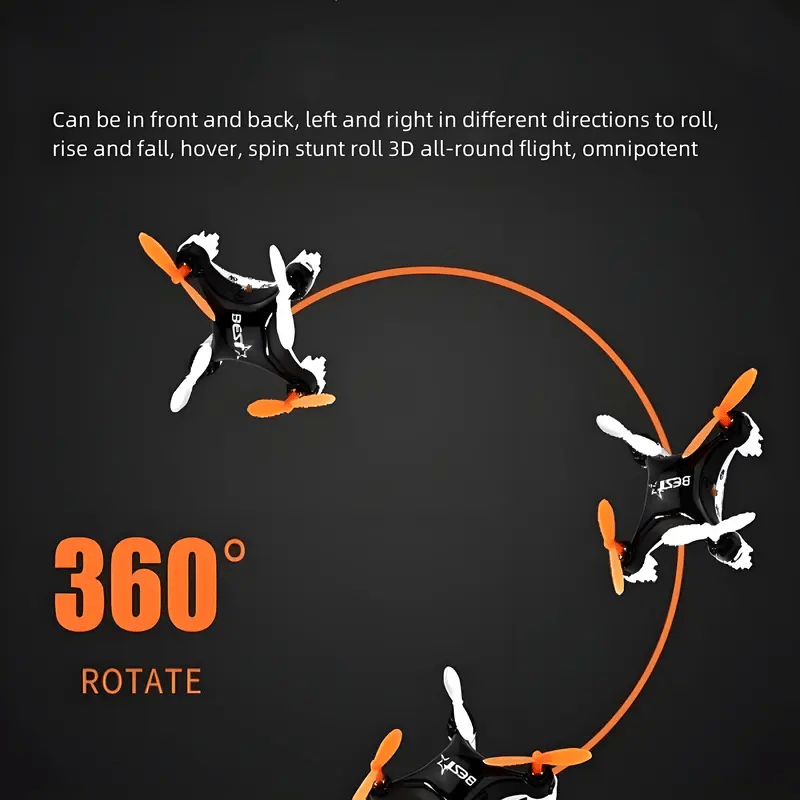 (🌲Early Christmas Sale- 49% OFF) All-Ages Mini Drone with Easy Stunt Flights & 360° Tricks - Perfect Beginner-Friendly Flyer!