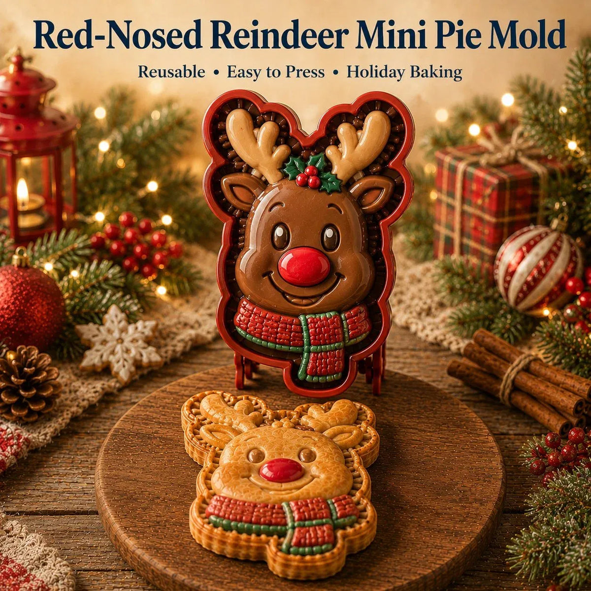 🎄Only $4.99 Last Day Promotion!🍪Christmas Baking Moulds – 9 Festive Designs 🎄